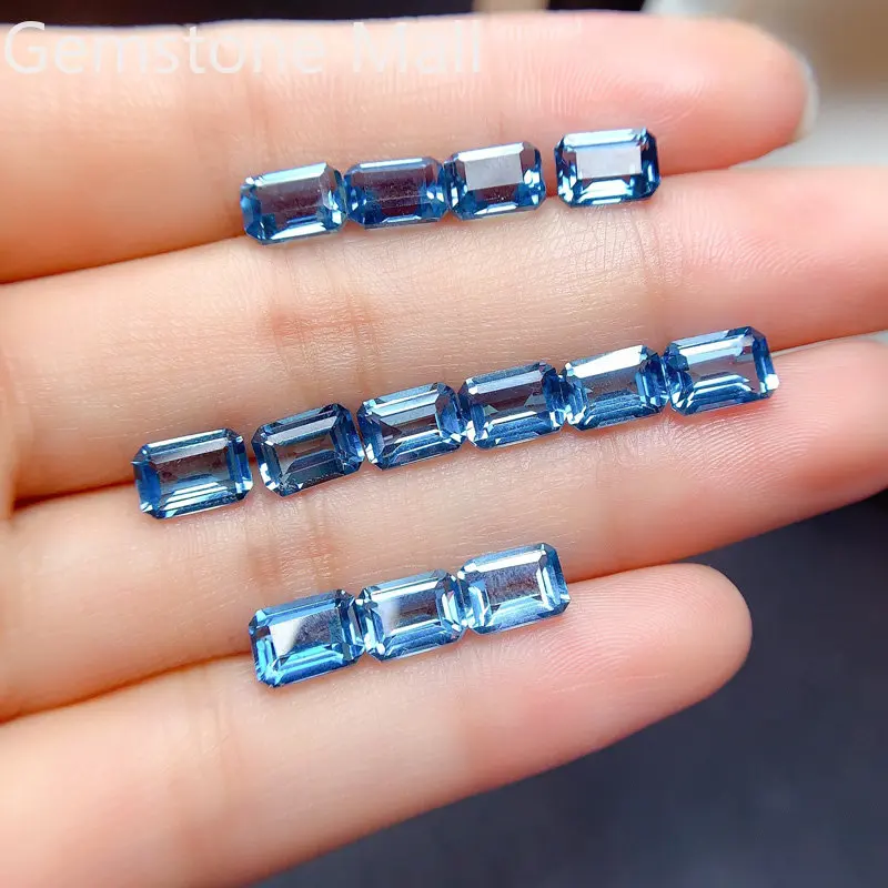 Emerald Cut Natural Topaz 4mm* - Jewelry Making In London 评论和价格