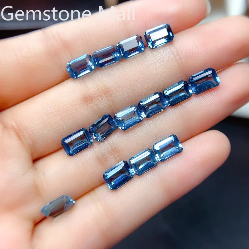 Emerald Cut Natural Topaz 4mm* - Jewelry Making In London 评论和价格