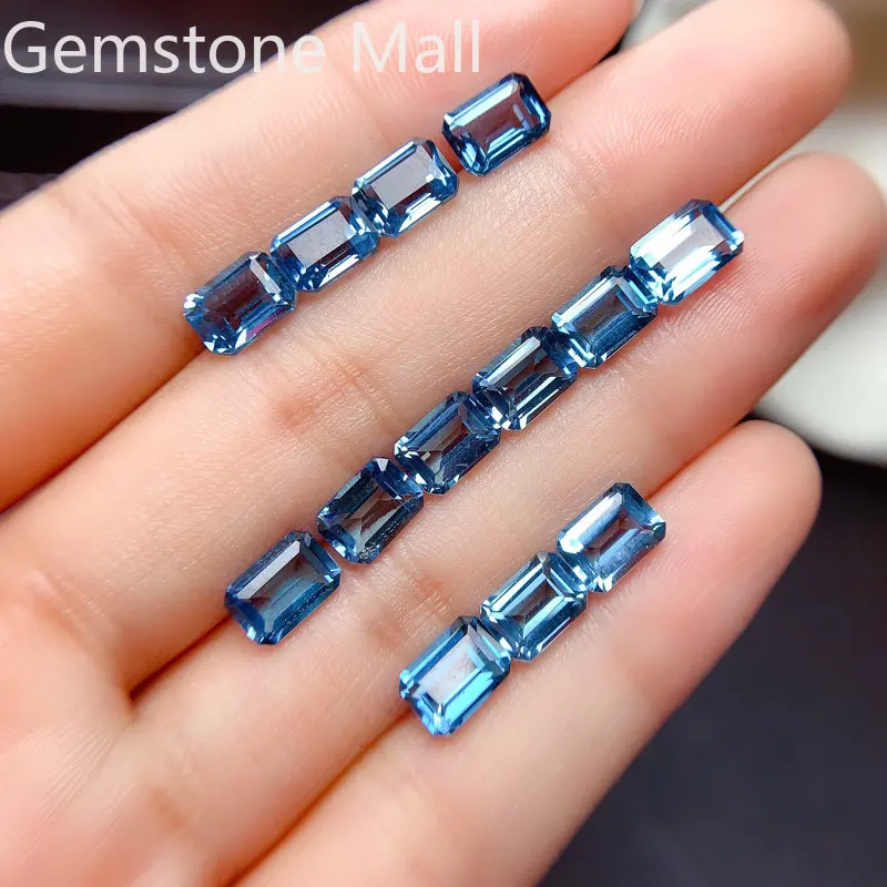 Emerald Cut Natural Topaz 4mm* - Jewelry Making In London 评论和价格