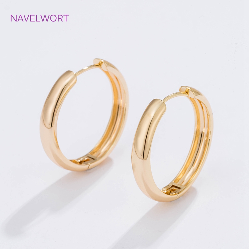 6 Sizes Gold Plated Circle Hoo - Jewelry Making Knots 评论和价格