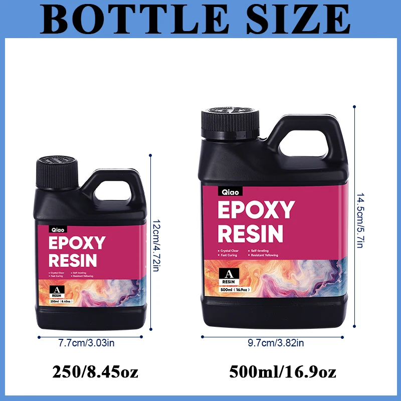 500ml/1000ml Epoxy Resin Kit C - Crystal Bead Mix 评论和价格