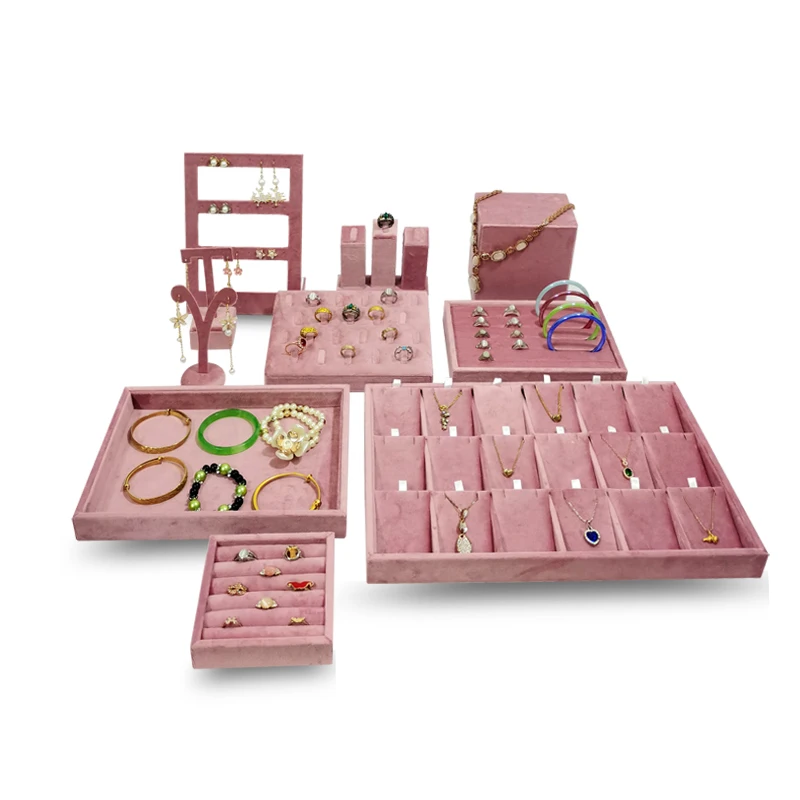 New Pink Velvet Jewelry Organi - Jewelry Making Organizer 评论和价格