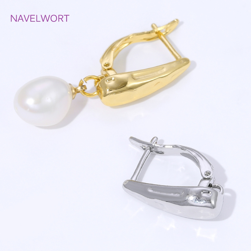 18K Gold Plated Smooth Earring - Jewelry Making Thread 评论和价格