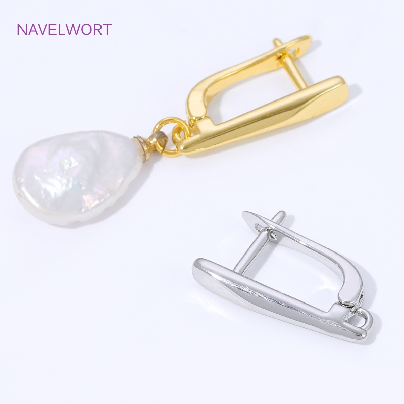 18K Gold Plated Smooth Earring - Jewelry Making Thread 评论和价格