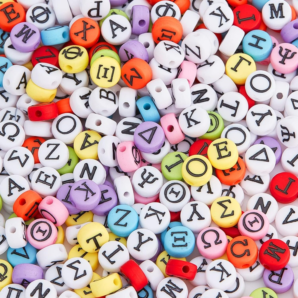 Greek Alphabet Bead Stretch Br - Jewelry Making Thread 评论和价格