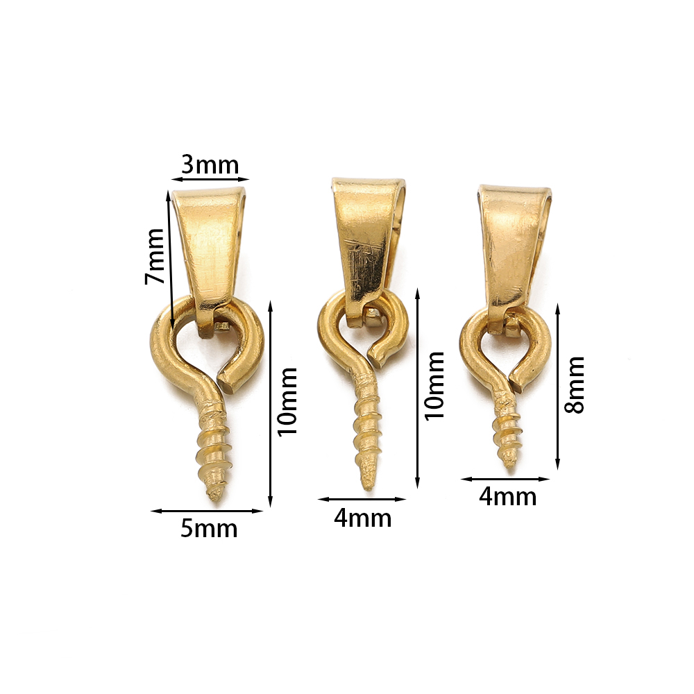 20Sets Stainless Steel Bail Cl - Jewelry Making Eye Pins 评论和价格