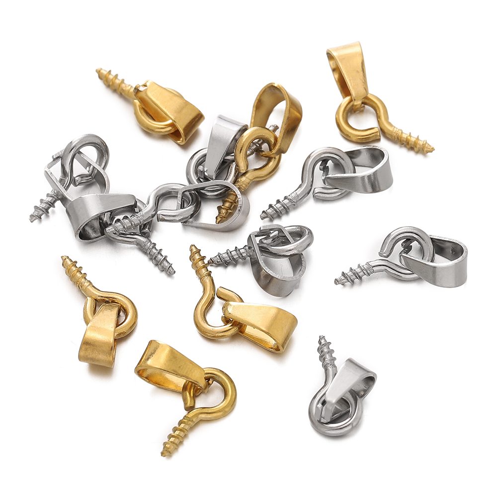 20Sets Stainless Steel Bail Cl - Jewelry Making Eye Pins 评论和价格