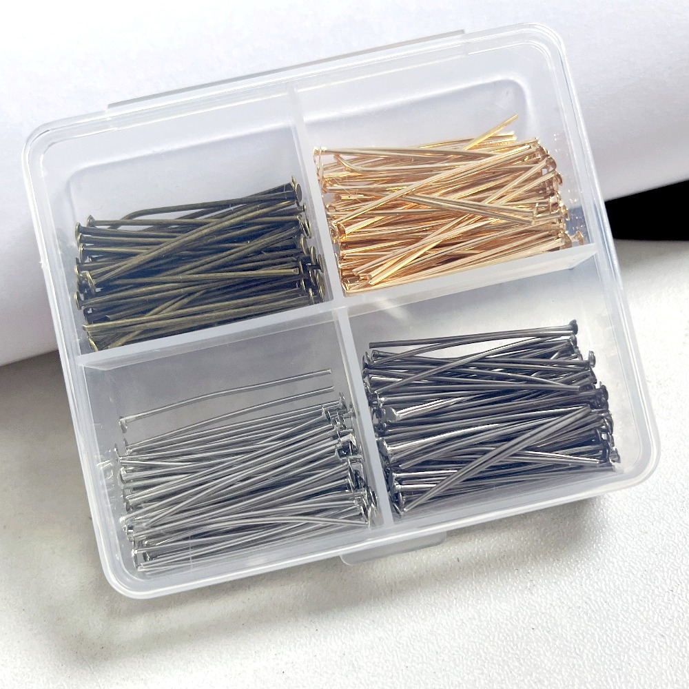 400pcs Mixed Iron Head Pins 30 - Jewelry Making Tools And Supplies 评论和价格