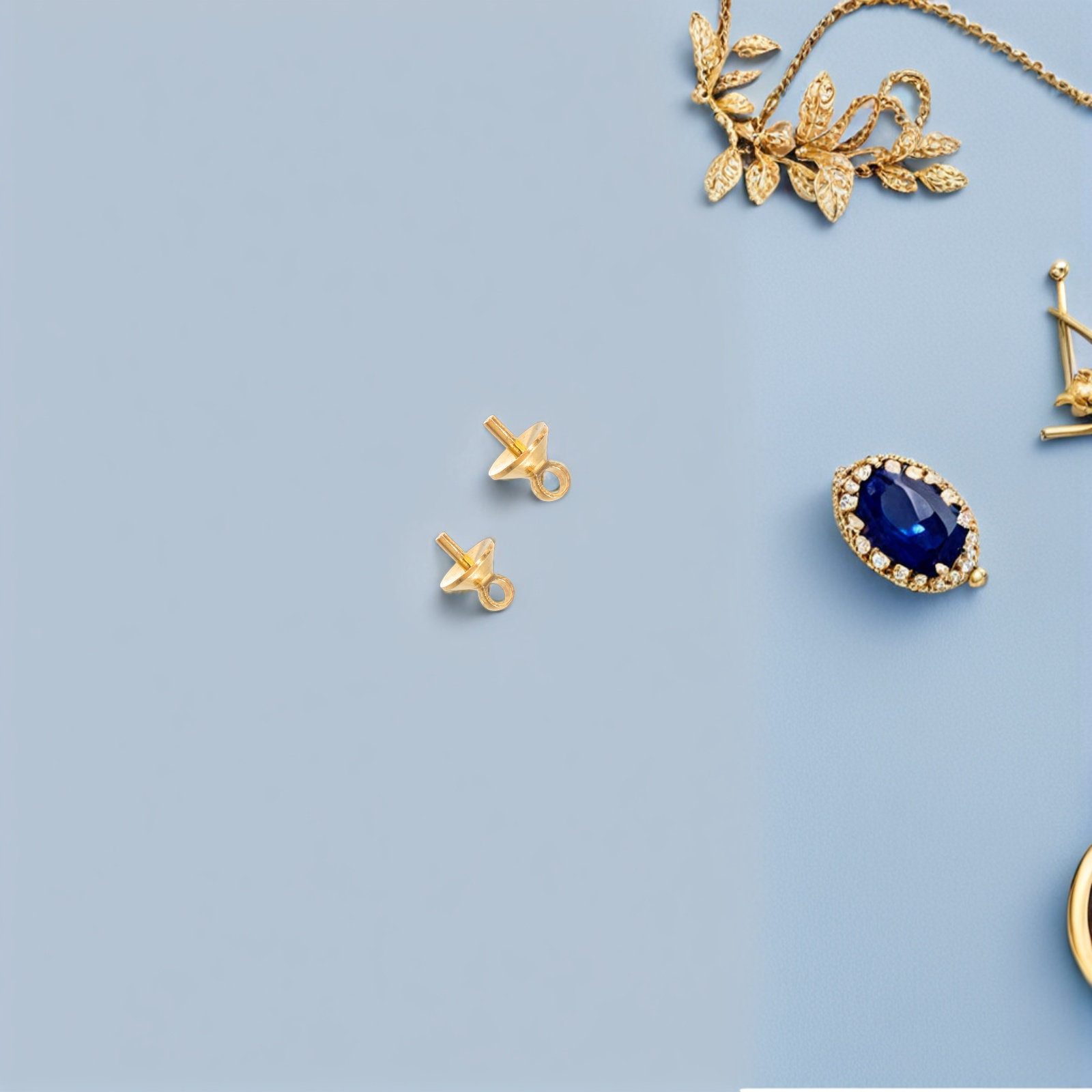 100Pcs Copper Half-Drilled Eye - Jewelry Making Eye Pins 评论和价格