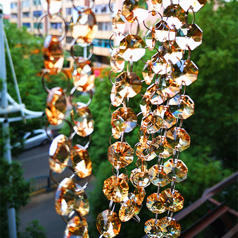 Top Quality 5m/lot Champagne C - Crystal Bead Mix 评论和价格