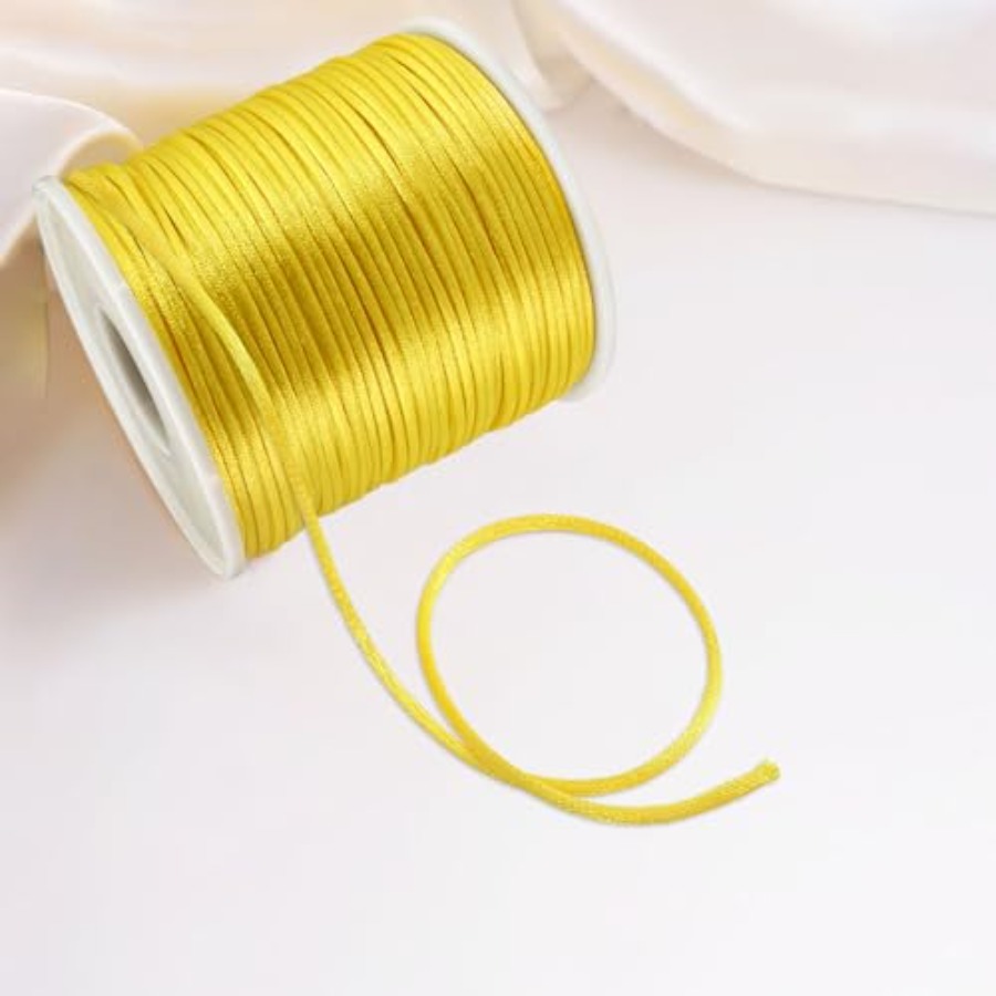 Nylon Satin Cord 1mm Rattail - - Jewelry Making Knots 评论和价格