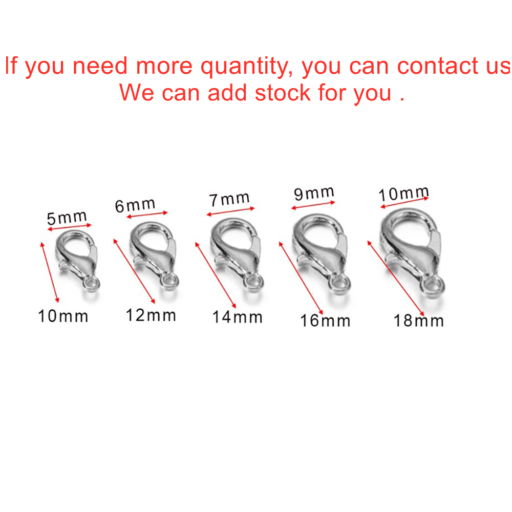 10pcs Multiple Size Lobster Cl - Jewelry Making Essentials 评论和价格