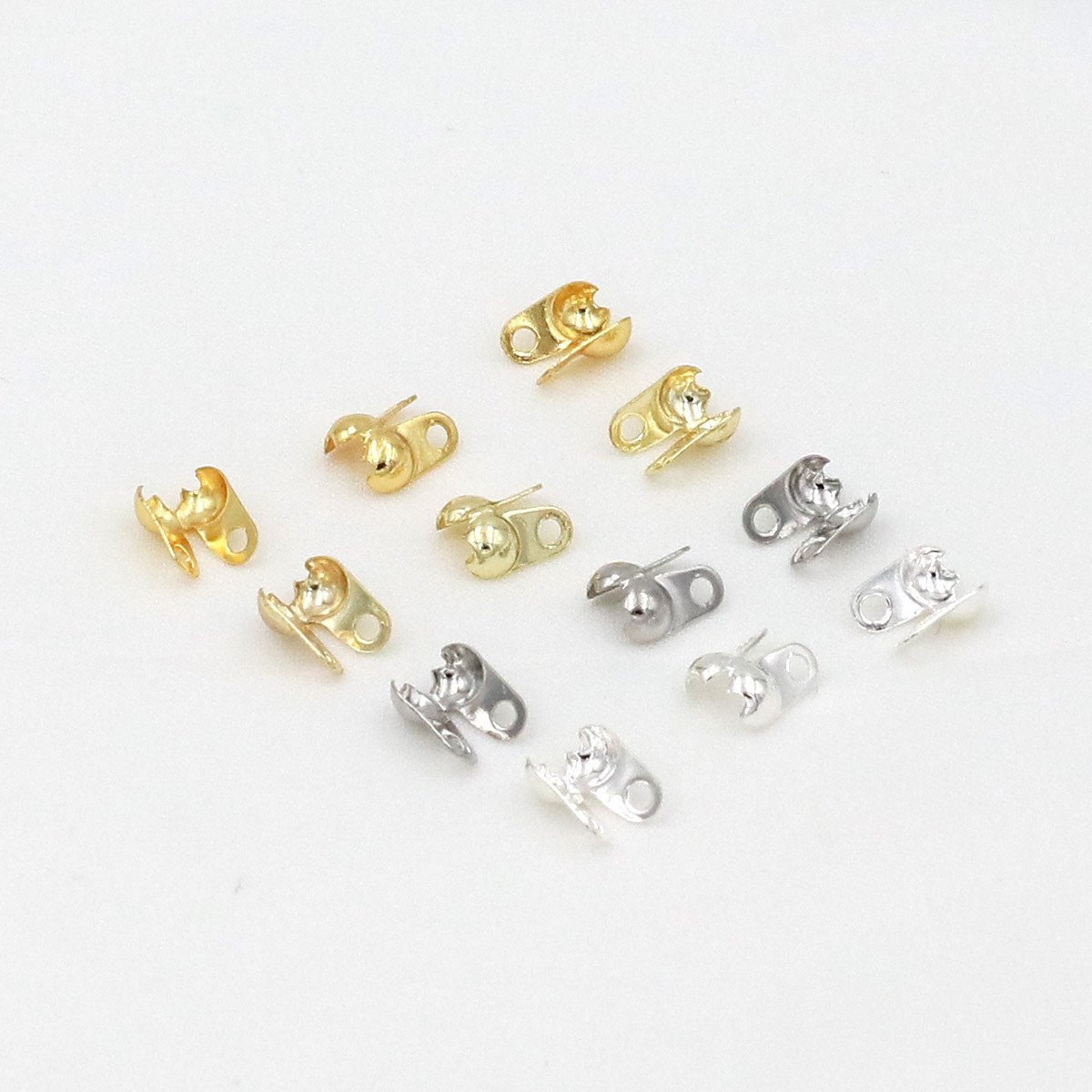 18K Gold Plated Calotte Bead T - Jewelry Making Knots 评论和价格