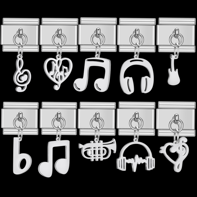 Trendy Rock Music Heart Note E - Jewelry Making Notes 评论和价格