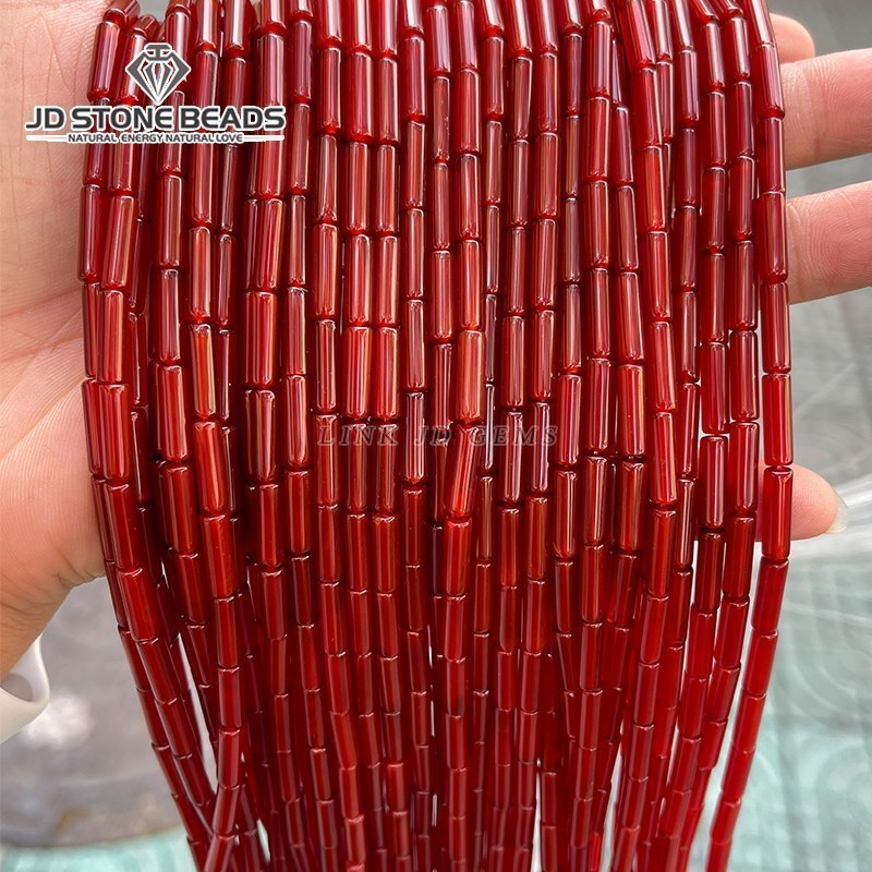 4*13mm Natural Agate Aventurin - Seed Bead Tube 评论和价格