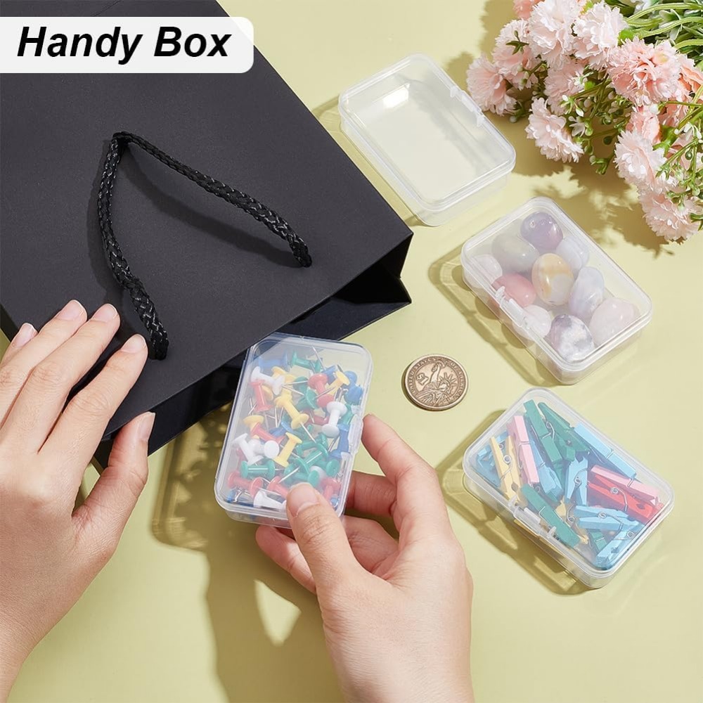 12 Packs Rectangle PP Plastic  - Jewelry Making Organizer 评论和价格