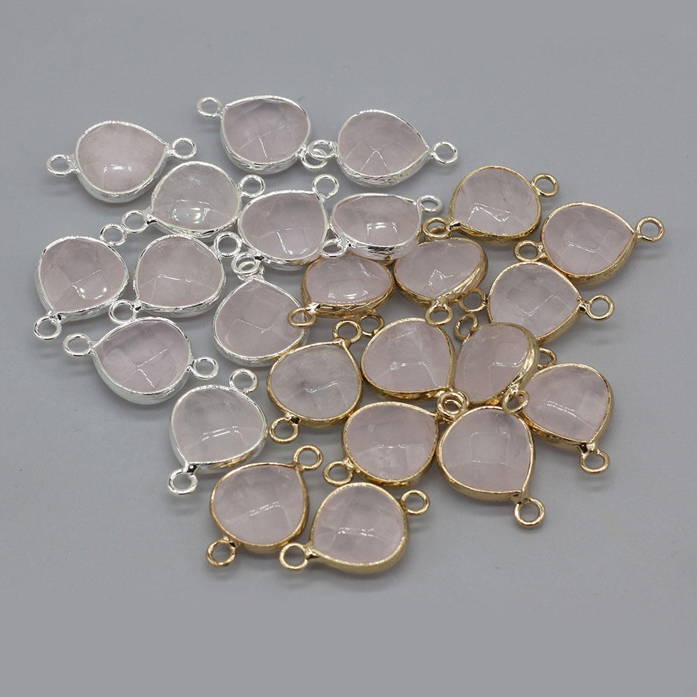 2pcs Natural Stone Connectors  - Jewelry Making For Adults 评论和价格