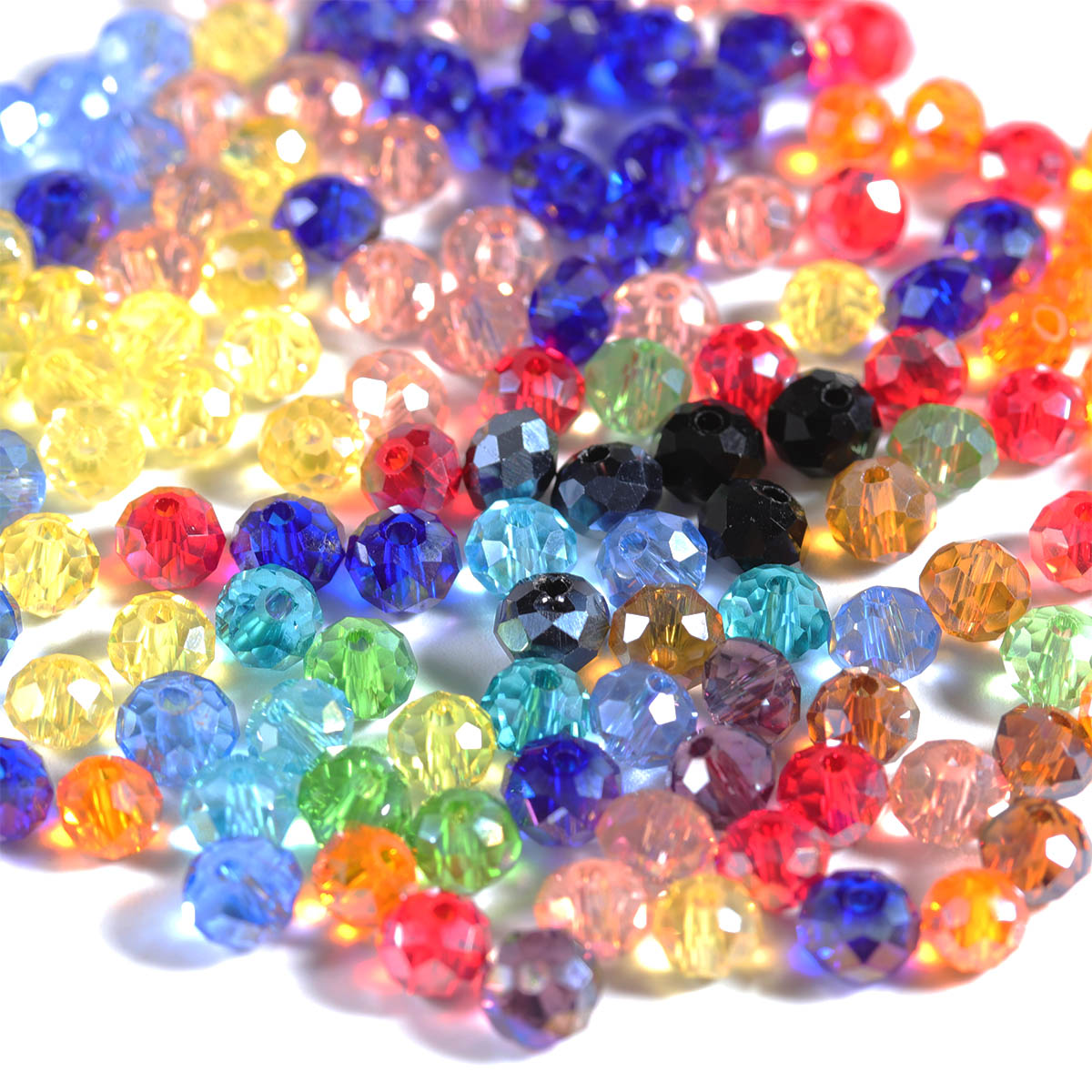 50-200pcs Faceted Crystal Bead - Crystal Bead Mix 评论和价格