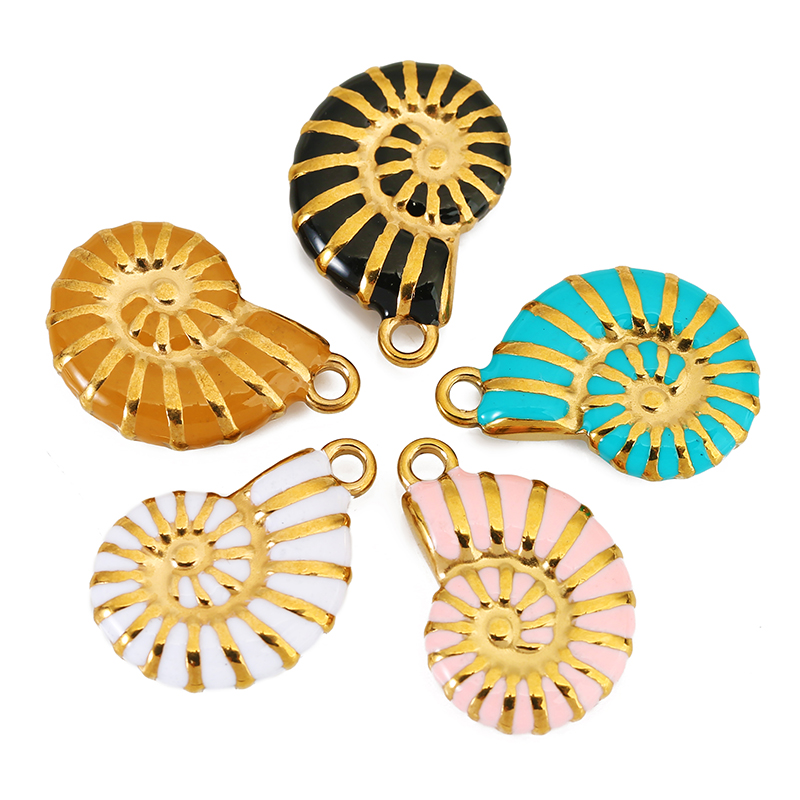 4pcs Stainless Steel Conch Gol - Jewelry Making Tools And Supplies 评论和价格