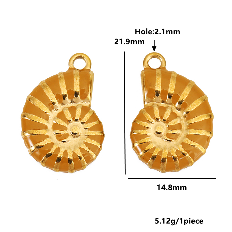 4pcs Stainless Steel Conch Gol - Jewelry Making Tools And Supplies 评论和价格