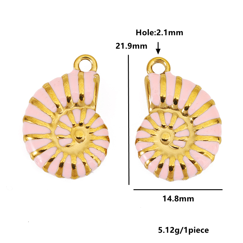 4pcs Stainless Steel Conch Gol - Jewelry Making Tools And Supplies 评论和价格