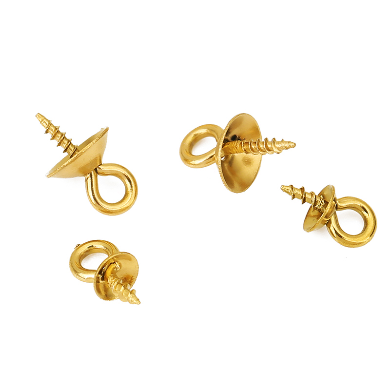 20pcs Stainless Steel Pearl Pe - Jewelry Making Eye Pins 评论和价格