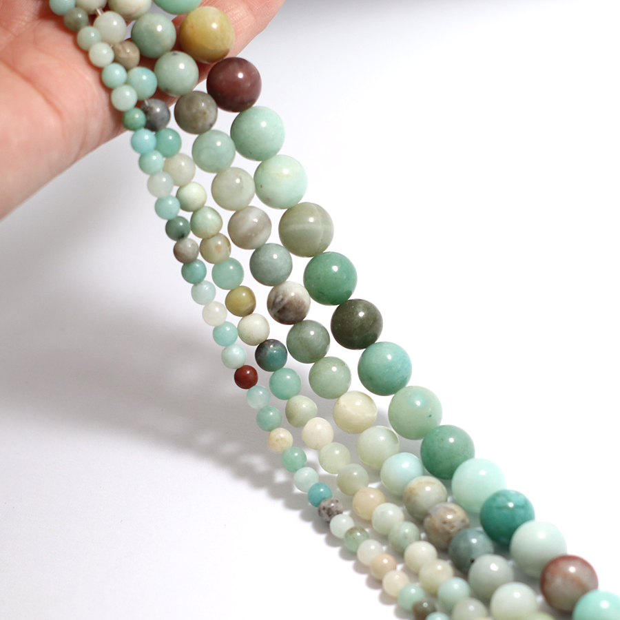 Grade A 4/6/8/10mm Natural Ama - Jewelry Making Amazon 评论和价格