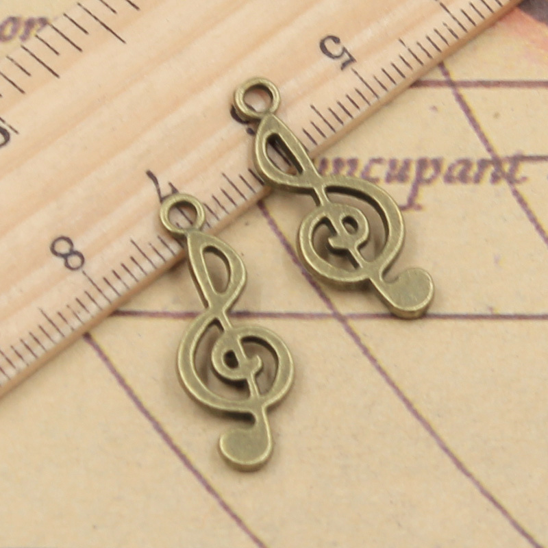 40pcs Charms Musical Note 26x1 - Jewelry Making Notes 评论和价格