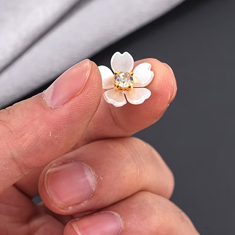 50 elegant white and golden pl - Jewelry Making For Adults 评论和价格