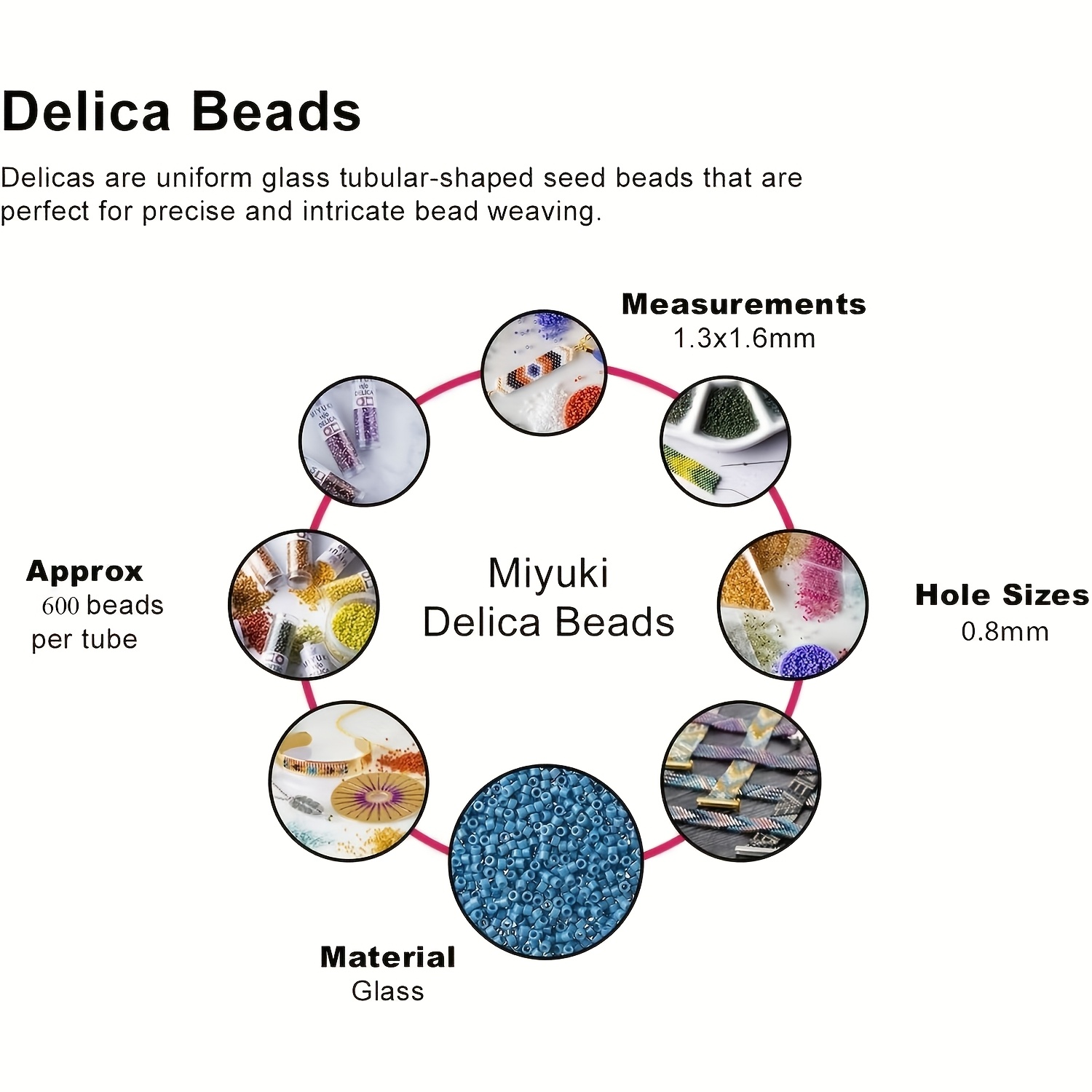 10g/2000pcs Japan Miyuki Delic - Seed Bead Tube 评论和价格