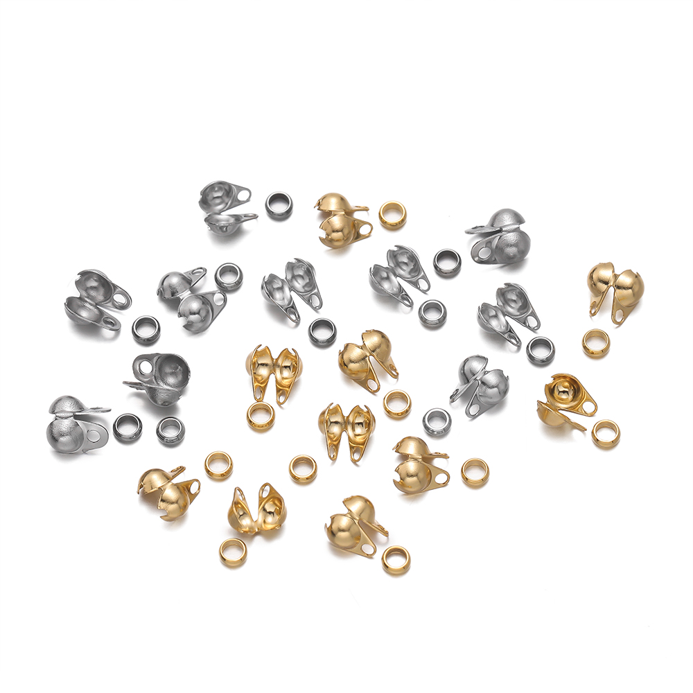 1Set Stainless Steel Crimp Bea - Jewelry Making Knots 评论和价格
