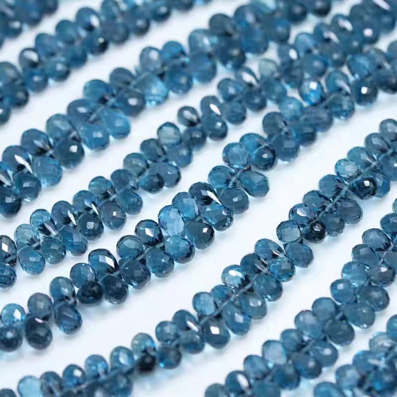 6A London blue Topaz drop face - Jewelry Making In London 评论和价格