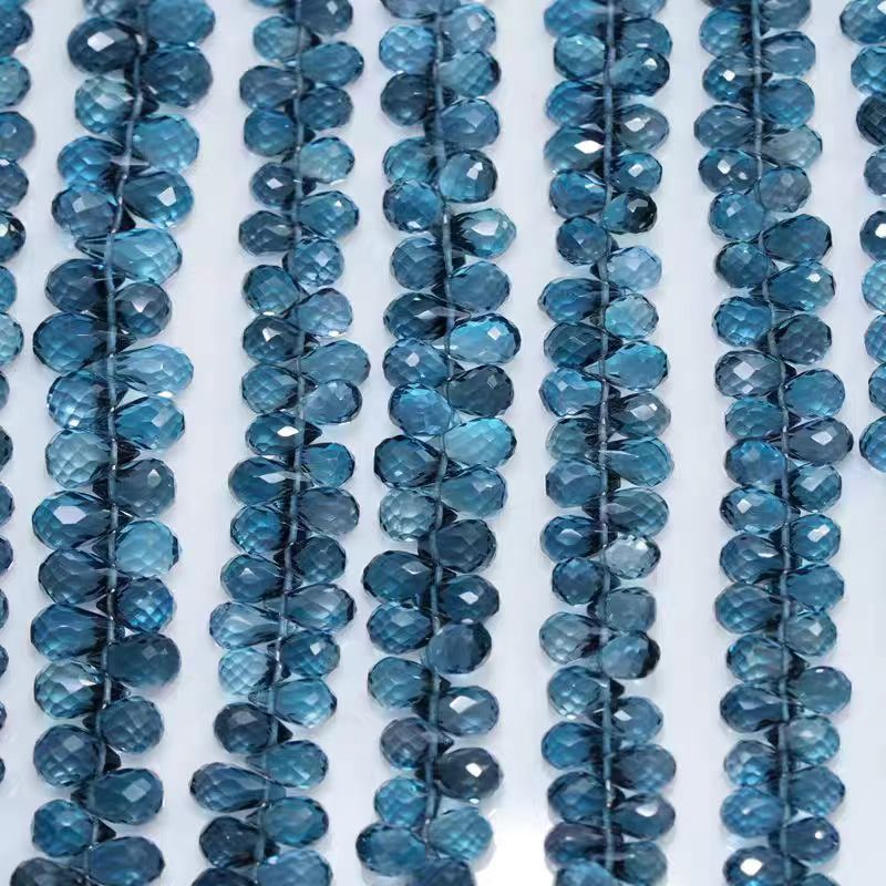 6A London blue Topaz drop face - Jewelry Making In London 评论和价格