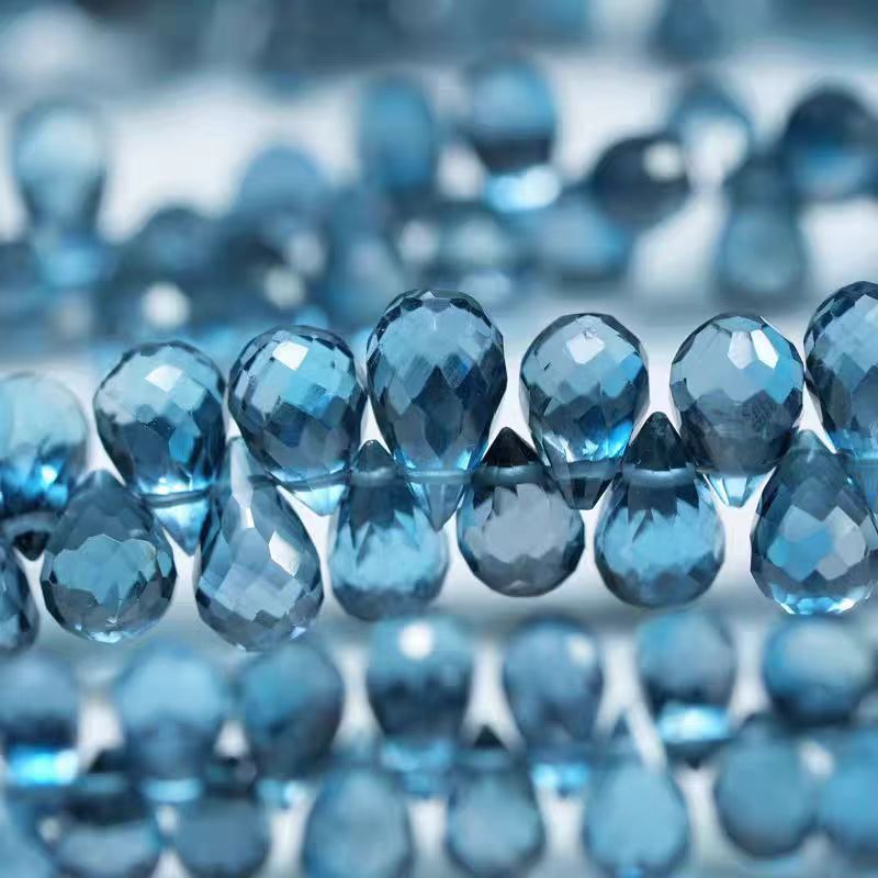 6A London blue Topaz drop face - Jewelry Making In London 评论和价格