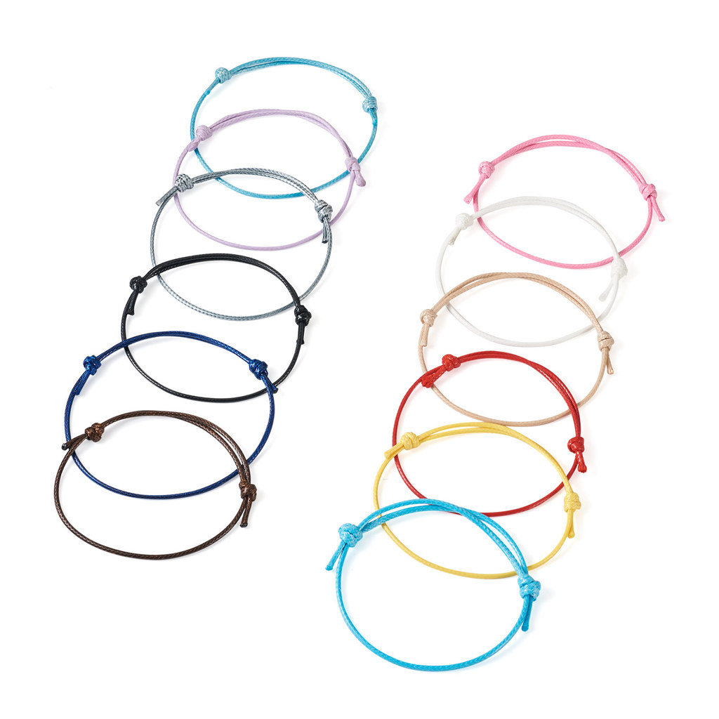 120Pcs 12 Colors  Waxed Polyes - Jewelry Making Wax 评论和价格