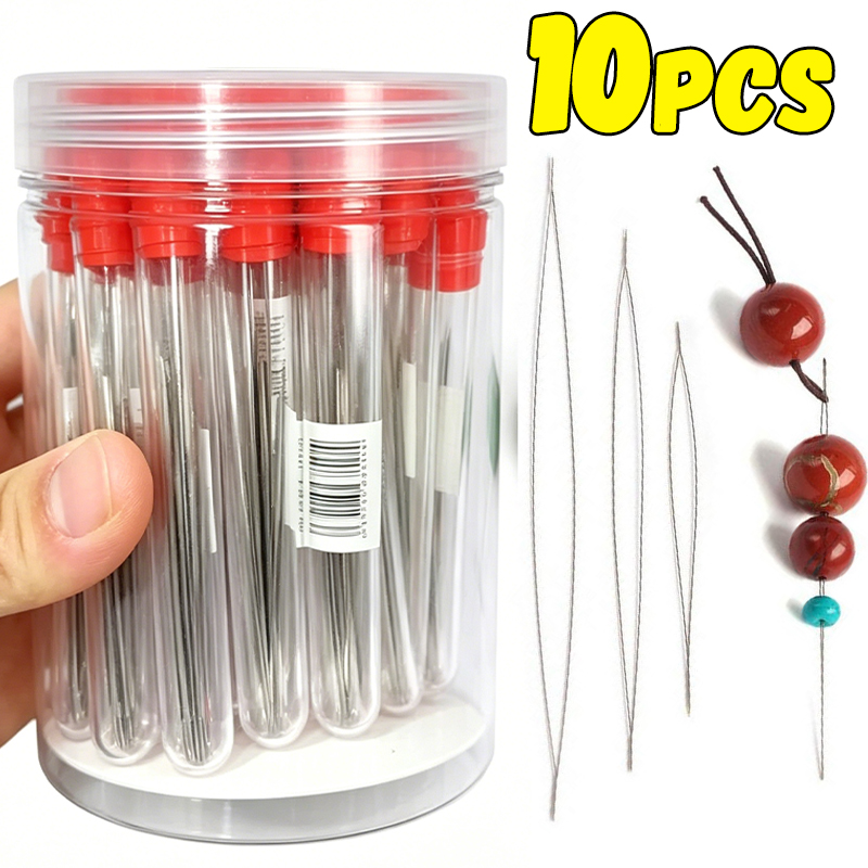 1-10pcs Beading Needles Seed B - Jewelry Making Eye Pins 评论和价格