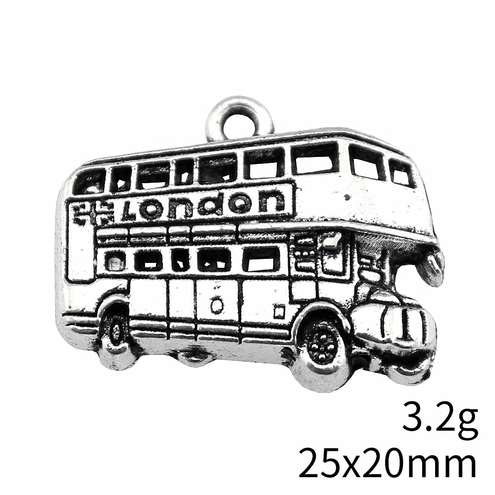 IFOCUS 10pcs/Lot London Bus Ch - Jewelry Making In London 评论和价格