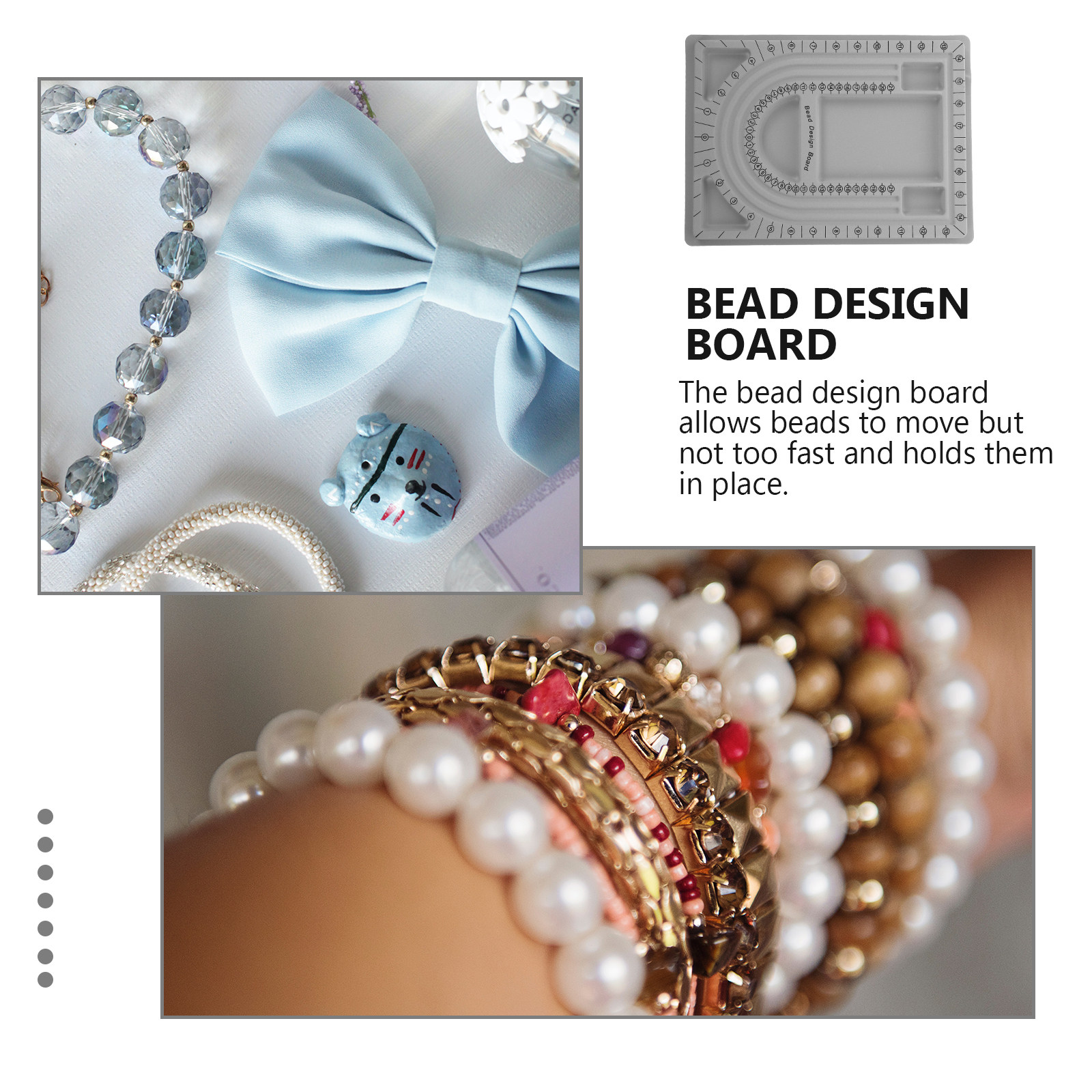 2Pcs Bead Design Board Jewelry - Jewelry Making Organizer 评论和价格