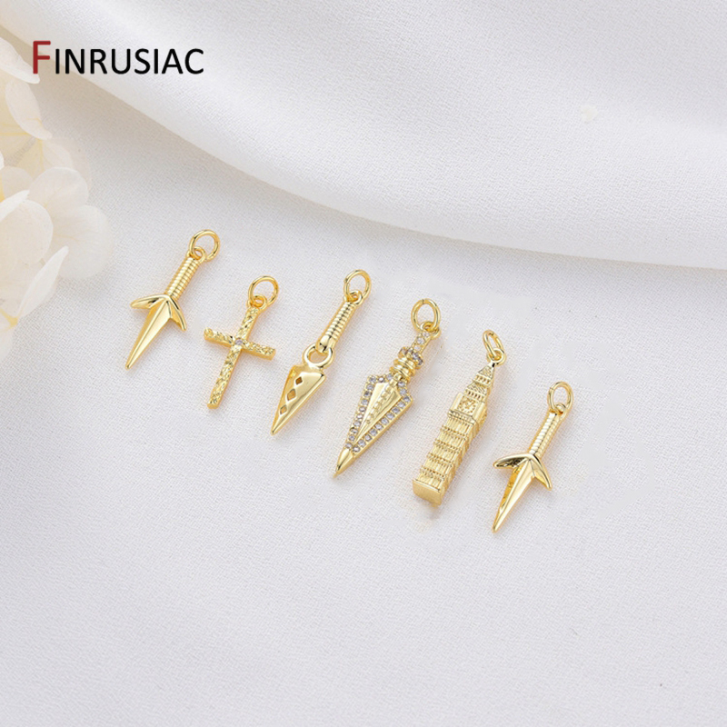 14K Gold Plated Brass Cross/Lo - Jewelry Making In London 评论和价格