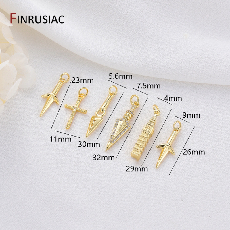 14K Gold Plated Brass Cross/Lo - Jewelry Making In London 评论和价格