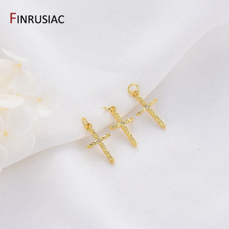 14K Gold Plated Brass Cross/Lo - Jewelry Making In London 评论和价格