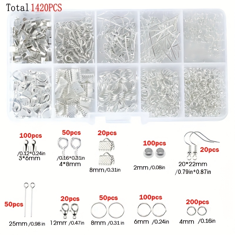 1420pcs 1box Jewelry Findings  - Jewelry Making Tools And Supplies 评论和价格