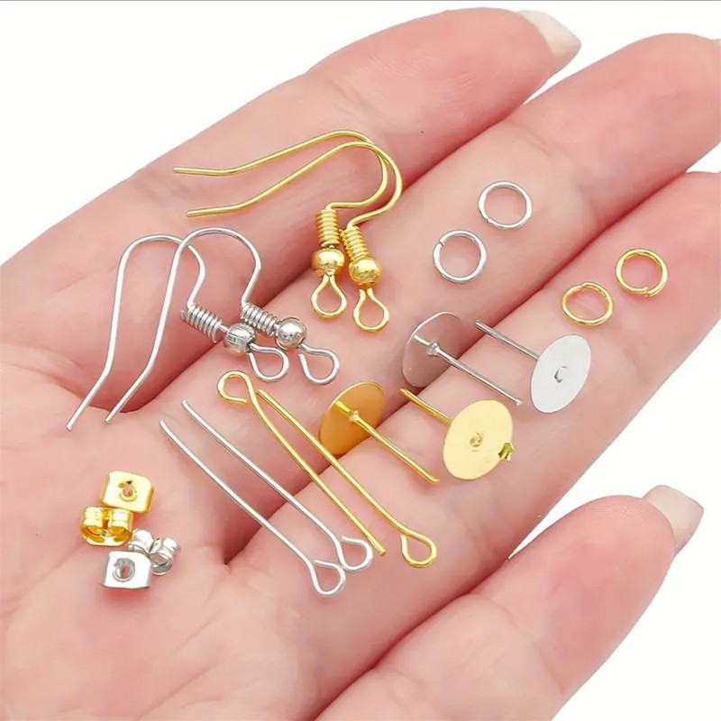 1 Set Box Ear Hook Single Loop - Jewelry Making Organizer 评论和价格