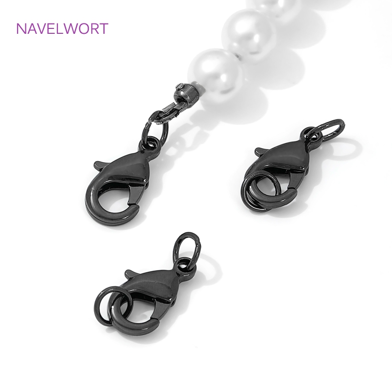 Black Color Brass Lobster Clas - Jewelry Making Essentials 评论和价格
