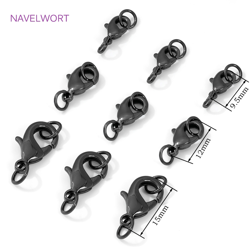 Black Color Brass Lobster Clas - Jewelry Making Essentials 评论和价格