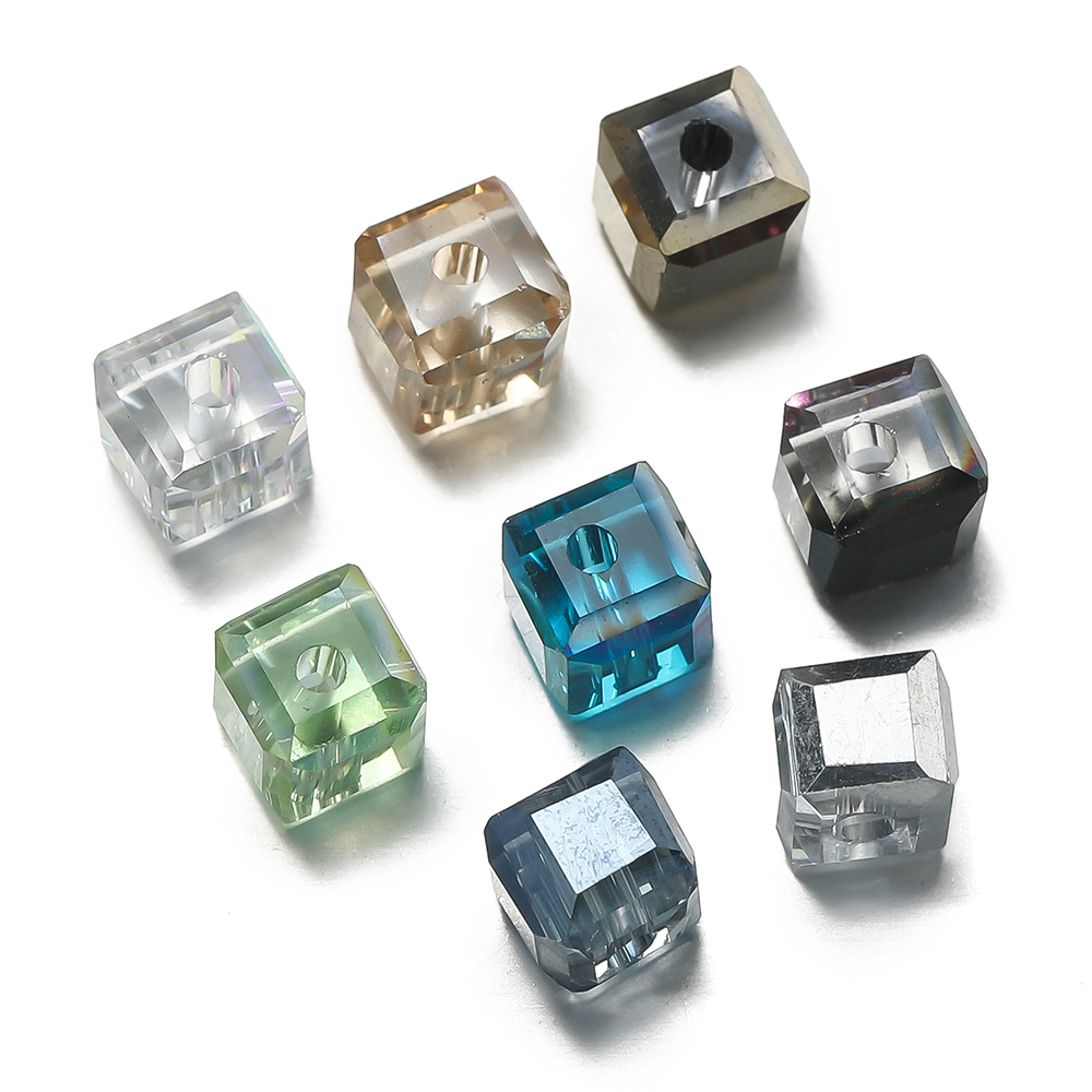 10pcs/lot Exquisite Square Col - Crystal Bead Mix 评论和价格
