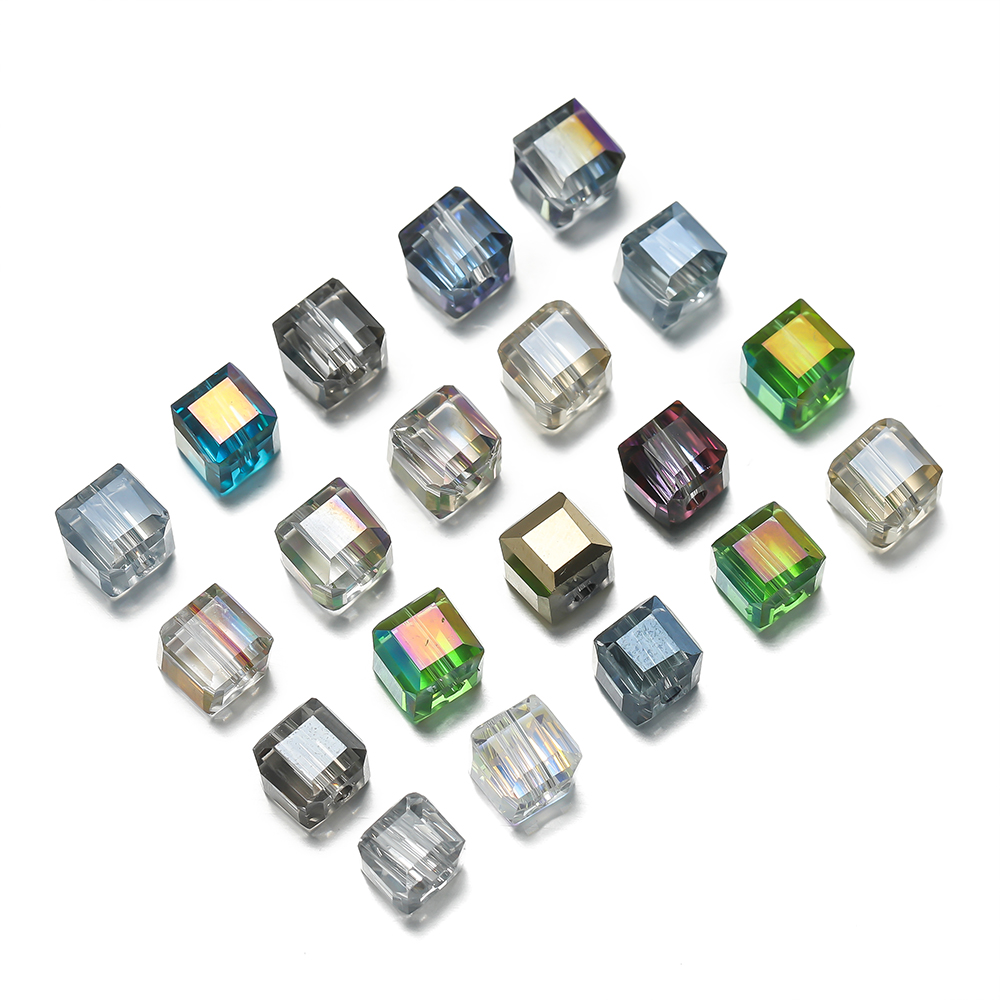 10pcs/lot Exquisite Square Col - Crystal Bead Mix 评论和价格