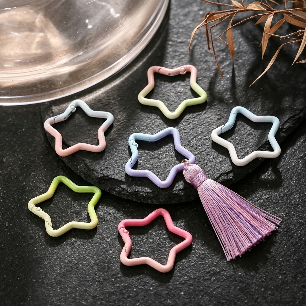 5PCS Gradient Star Shape Sprin - Jewelry Making Essentials 评论和价格