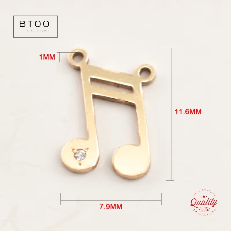 Musical Note Charm Pendant Tar - Jewelry Making Notes 评论和价格